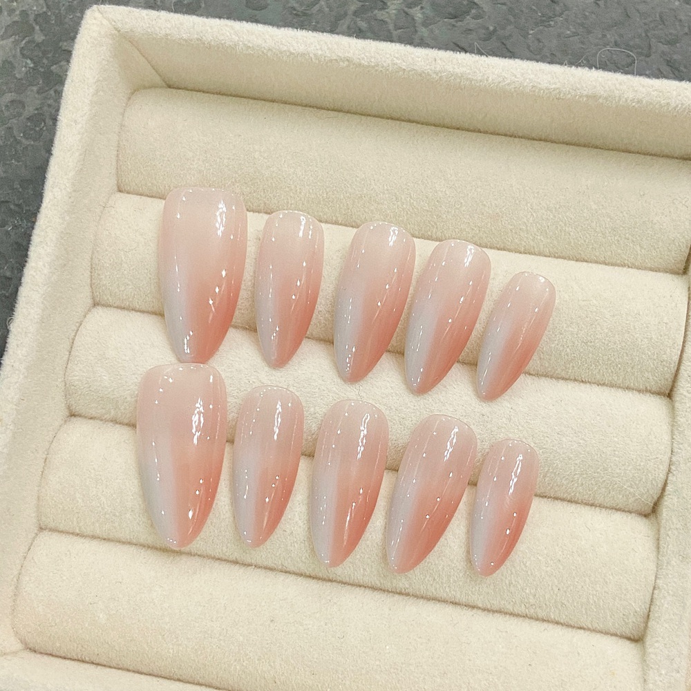 Handmade อัลมอนด์กดบนเล็บ Simp - Nail Art Simple บทวิจารณ์และราคา