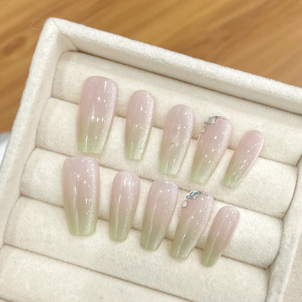 Handmade อัลมอนด์กดบนเล็บ Simp - Nail Art Simple บทวิจารณ์และราคา