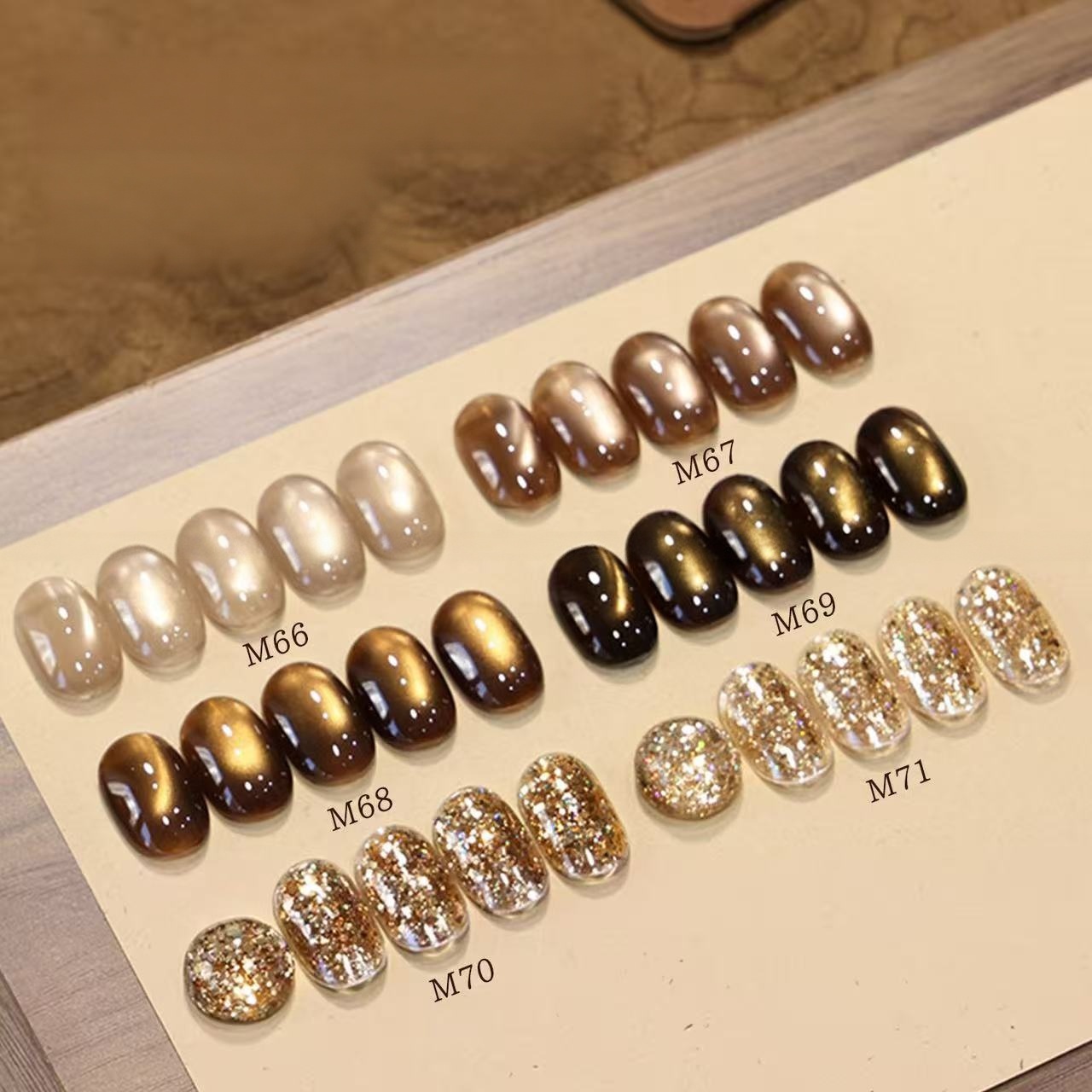 ยาทาเล็บเจลแบบกึ่งถาวร 6 สี สไ - Nail Art Vintage บทวิจารณ์และราคา