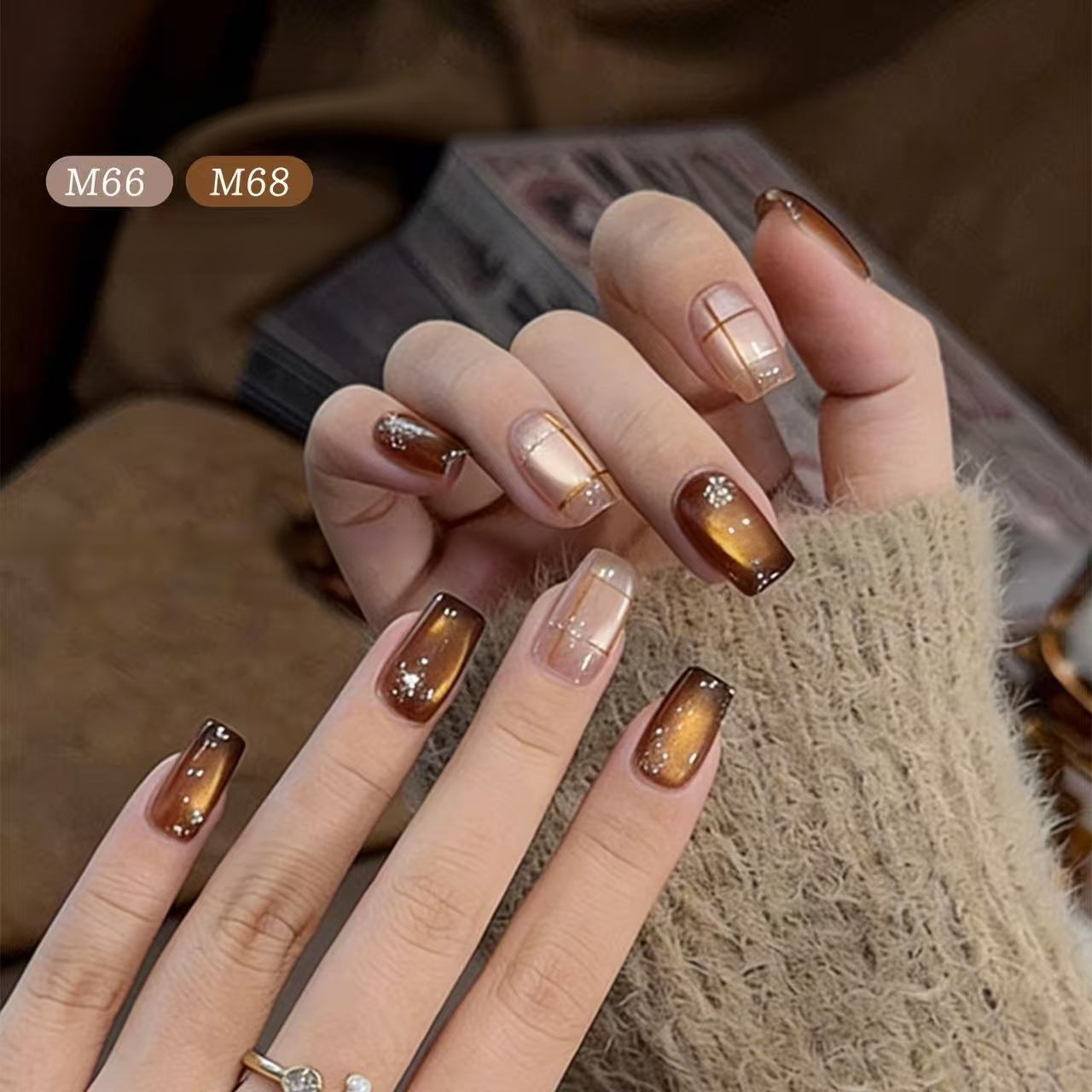 ยาทาเล็บเจลแบบกึ่งถาวร 6 สี สไ - Nail Art Vintage บทวิจารณ์และราคา