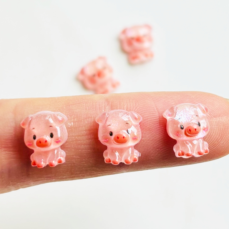 เรซิ่นตกแต่งเล็บรูปหมูการ์ตูนข - Nail Art Vintage บทวิจารณ์และราคา