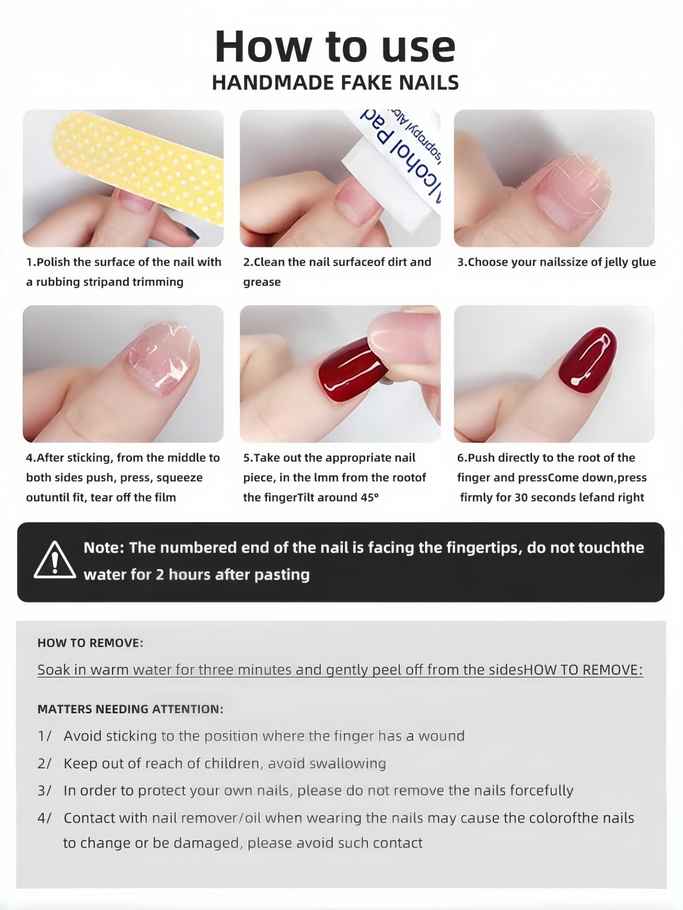 10 ชิ้นเล็บสั้นทรงเหลี่ยมและทร - Nail Art Simple บทวิจารณ์และราคา