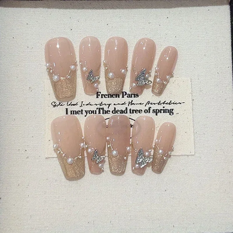 10pcs น่ารัก Handmade Cat Eye  - Nail Art Pink บทวิจารณ์และราคา