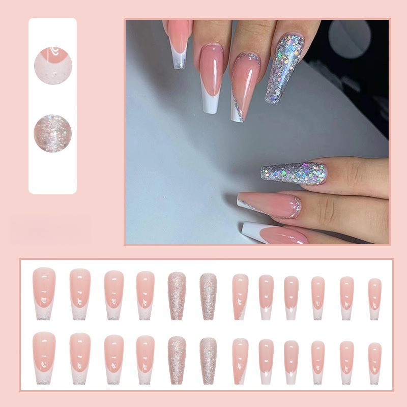 ชุดเล็บปลอมบัลเล่ต์ยาว 24 ชิ้น - Nail Art Simple บทวิจารณ์และราคา