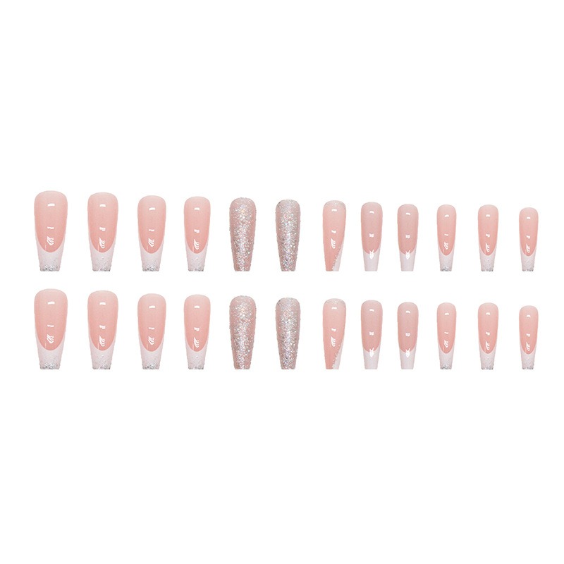 ชุดเล็บปลอมบัลเล่ต์ยาว 24 ชิ้น - Nail Art Simple บทวิจารณ์และราคา