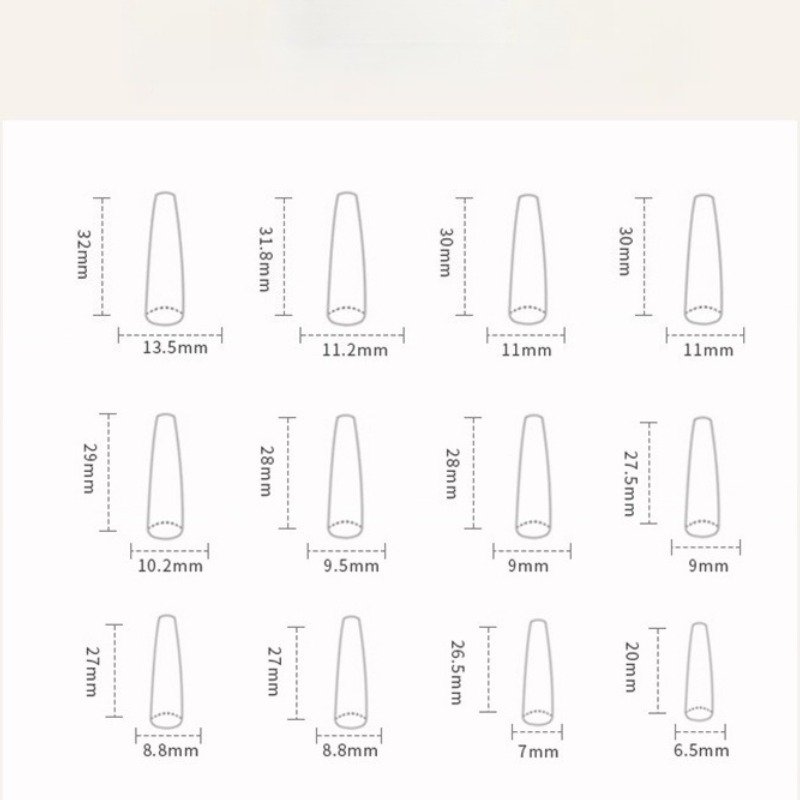 ชุดเล็บปลอมบัลเล่ต์ยาว 24 ชิ้น - Nail Art Simple บทวิจารณ์และราคา