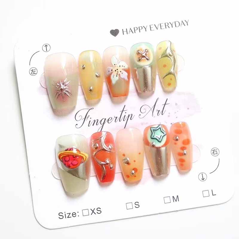 10 ชิ้นผู้หญิงสไตล์ฝรั่งเศส Hi - Nail Art French Nails บทวิจารณ์และราคา