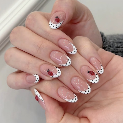 ชุดเล็บปลอมทรงอัลมอนด์ 24 ชิ้น - Nail Art Pink บทวิจารณ์และราคา