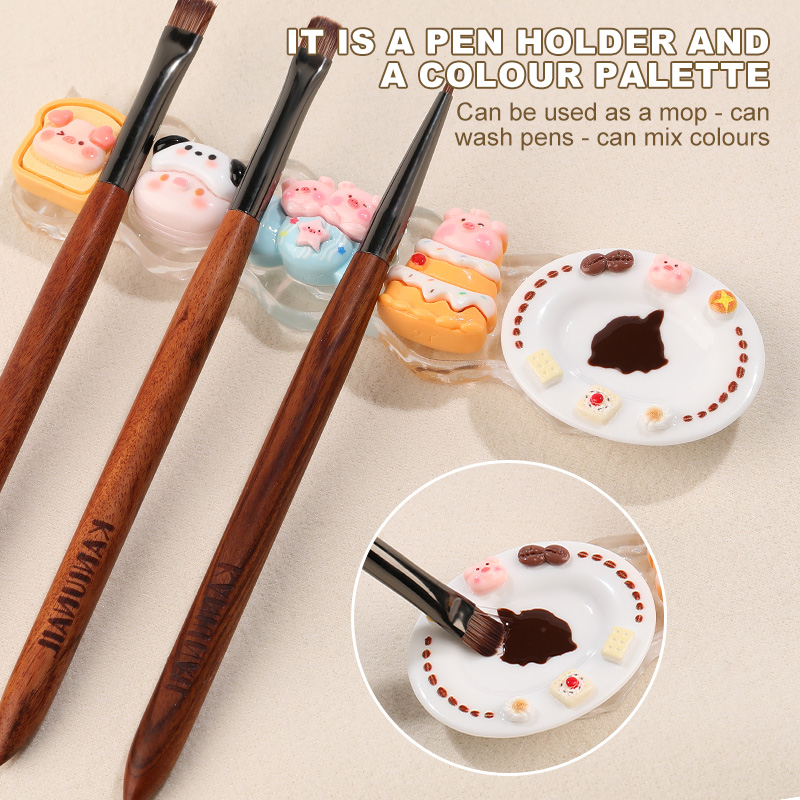 ที่ใส่แปรงทำเล็บรูปสัตว์น่ารัก - Nail Art Vector บทวิจารณ์และราคา
