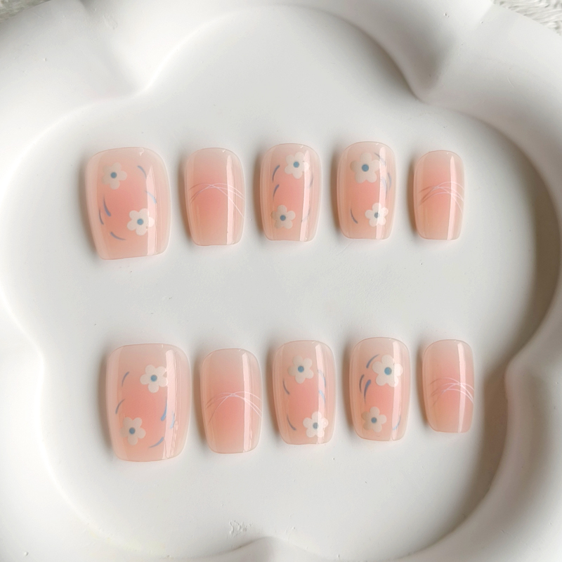 สติ๊กเกอร์ติดเล็บปลอมลายเฟรนช์ - Nail Art French Nails บทวิจารณ์และราคา