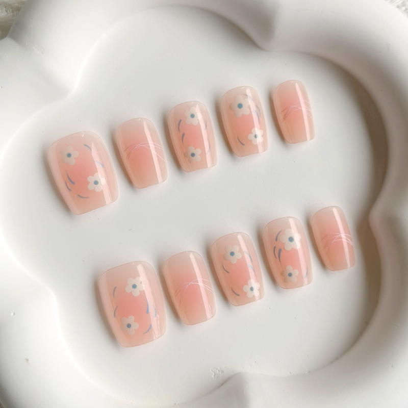สติ๊กเกอร์ติดเล็บปลอมลายเฟรนช์ - Nail Art French Nails บทวิจารณ์และราคา