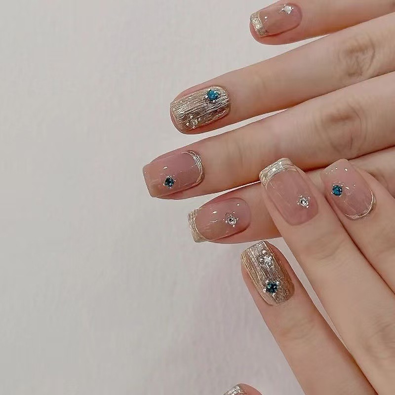 10 ชิ้นสั้นสแควร์ภาษาฝรั่งเศสค - Nail Art Simple บทวิจารณ์และราคา