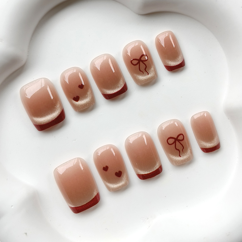 10 ชิ้น สติ๊กเกอร์ติดเล็บลายฝร - Nail Art French Nails บทวิจารณ์และราคา