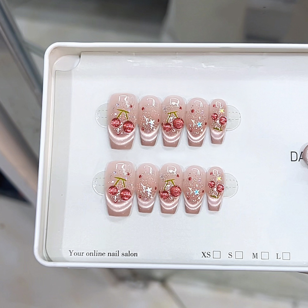 10 ชิ้น/เซ็ตสีชมพูGradient Han - Nail Art Simple บทวิจารณ์และราคา