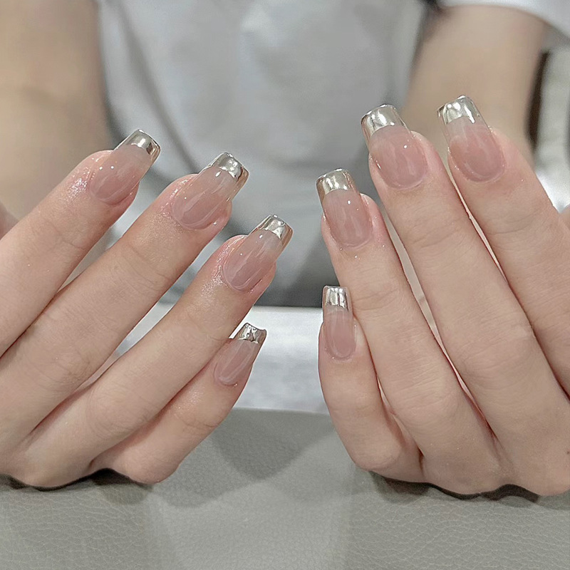 เล็บปลอมแบบกดติด 24 ชิ้น ขนาดก - Nail Art Simple บทวิจารณ์และราคา