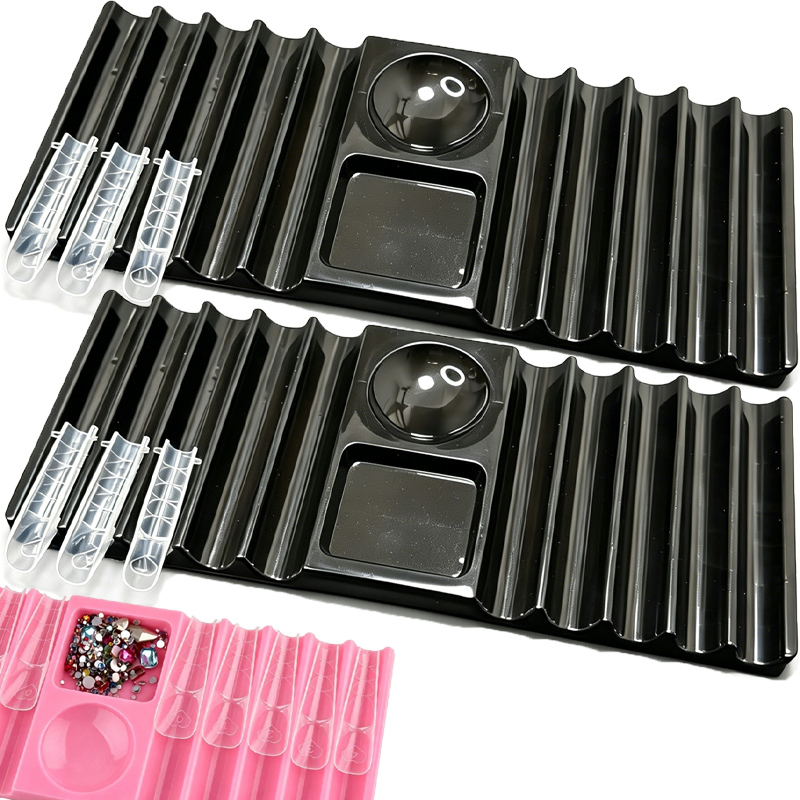 ถาดใส่เครื่องมือทำเล็บแบบใช้ซ้ - Nail Art Vector บทวิจารณ์และราคา