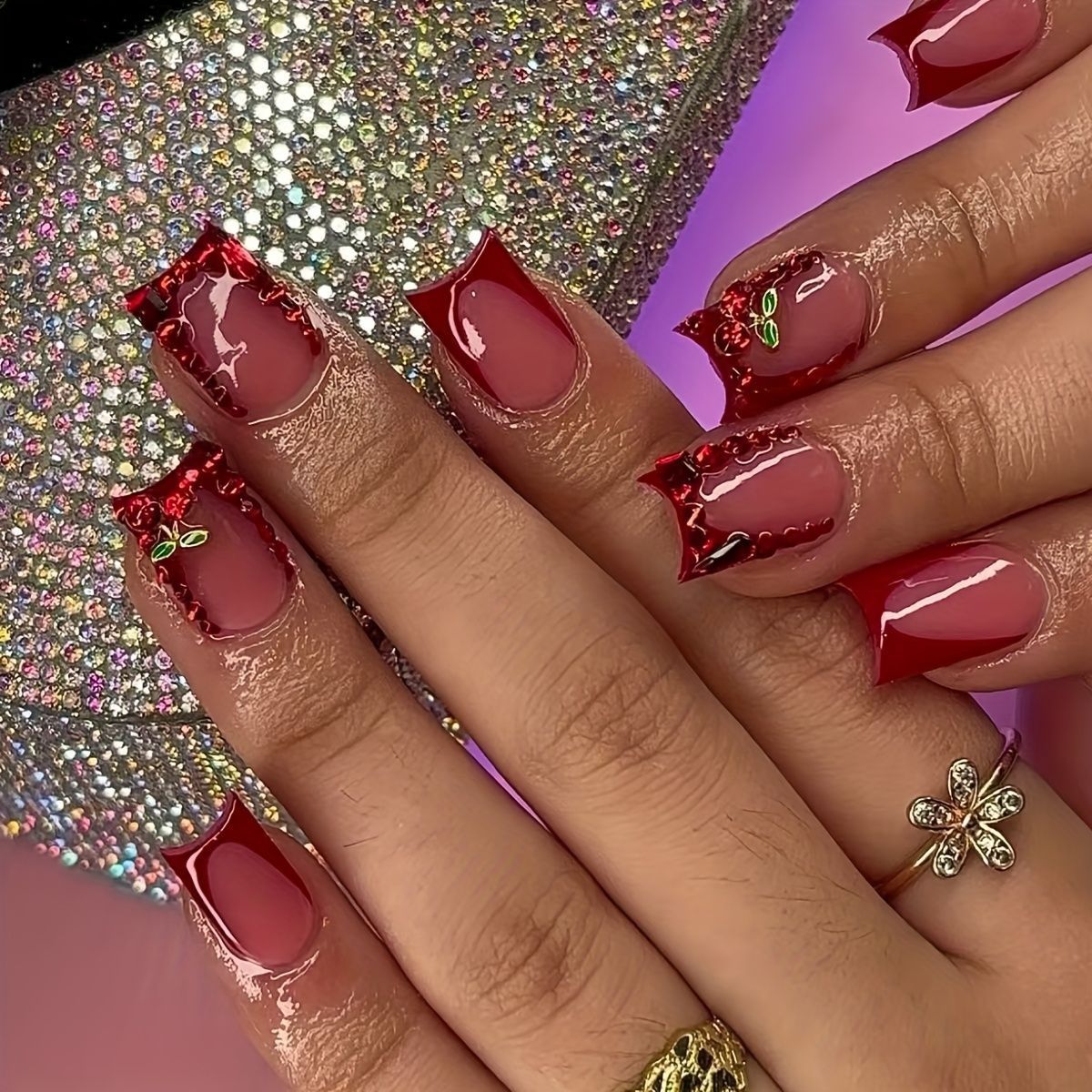 เล็บปลอมสำเร็จรูป 24 ชิ้น สไตล - Nail Art Simple บทวิจารณ์และราคา