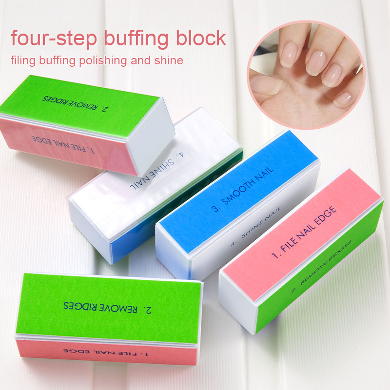 5/10pcs บัฟเฟอร์เล็บ 4 ขั้นตอน - Nail Art Glossy บทวิจารณ์และราคา