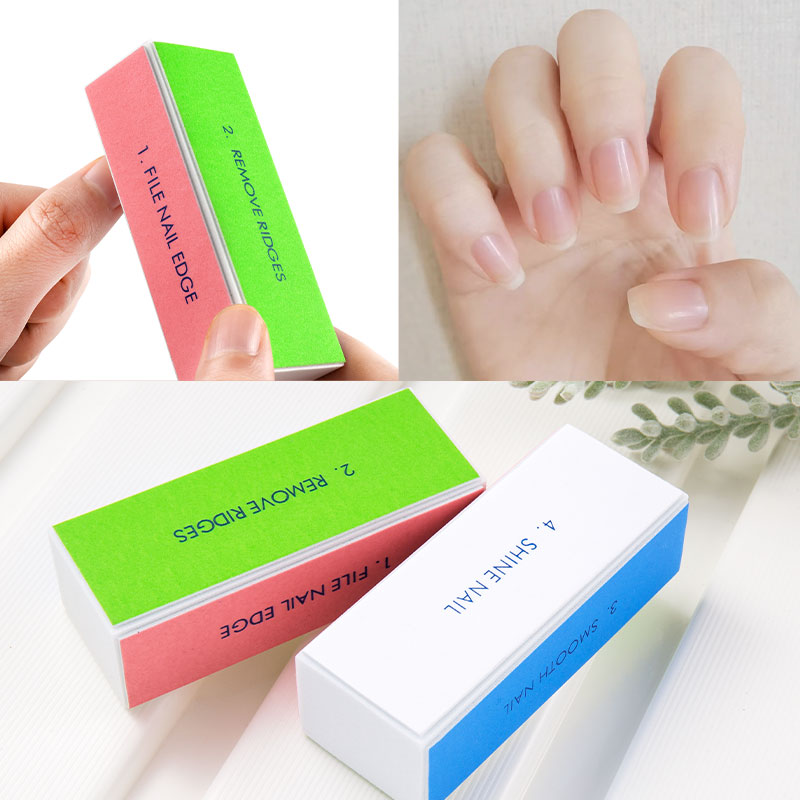 5/10pcs บัฟเฟอร์เล็บ 4 ขั้นตอน - Nail Art Glossy บทวิจารณ์และราคา