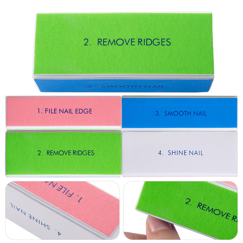 5/10pcs บัฟเฟอร์เล็บ 4 ขั้นตอน - Nail Art Glossy บทวิจารณ์และราคา