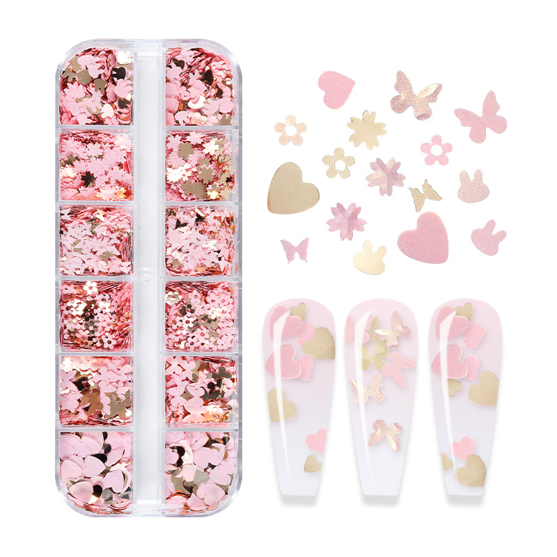 ผสมสีเรืองแสงผีเสื้อ Glitter ต - Nail Art Glossy บทวิจารณ์และราคา