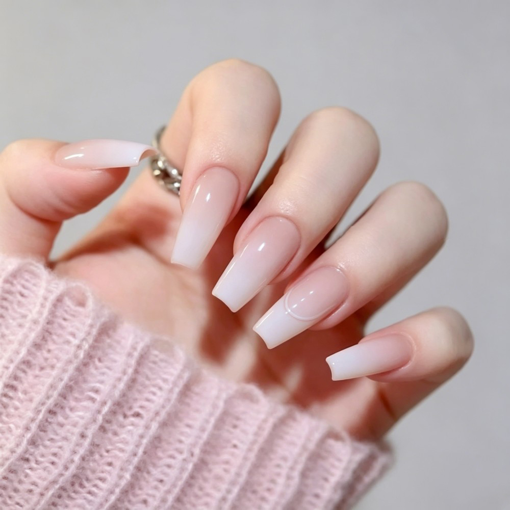 24 ชิ้น/กล่อง เล็บปลอมทรงโลงศพ - Nail Art Pink บทวิจารณ์และราคา