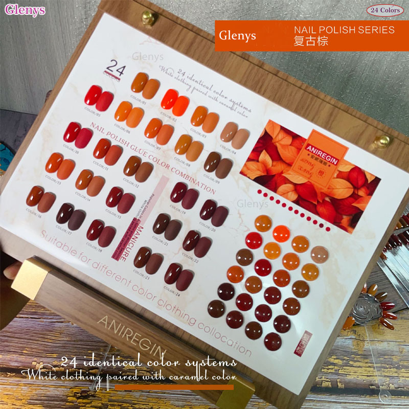 ยาทาเล็บสีน้ำตาลวินเทจ 24 สี ก - Nail Art Vintage บทวิจารณ์และราคา
