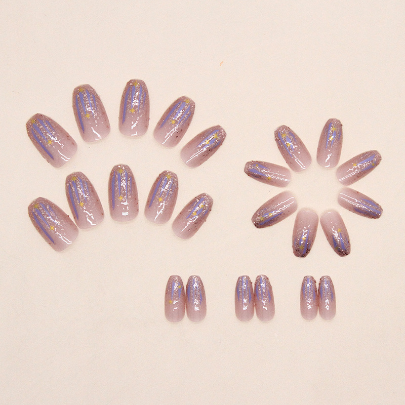 เล็บปลอมสั้นสำหรับผู้หญิงและเด - Nail Art Glossy บทวิจารณ์และราคา