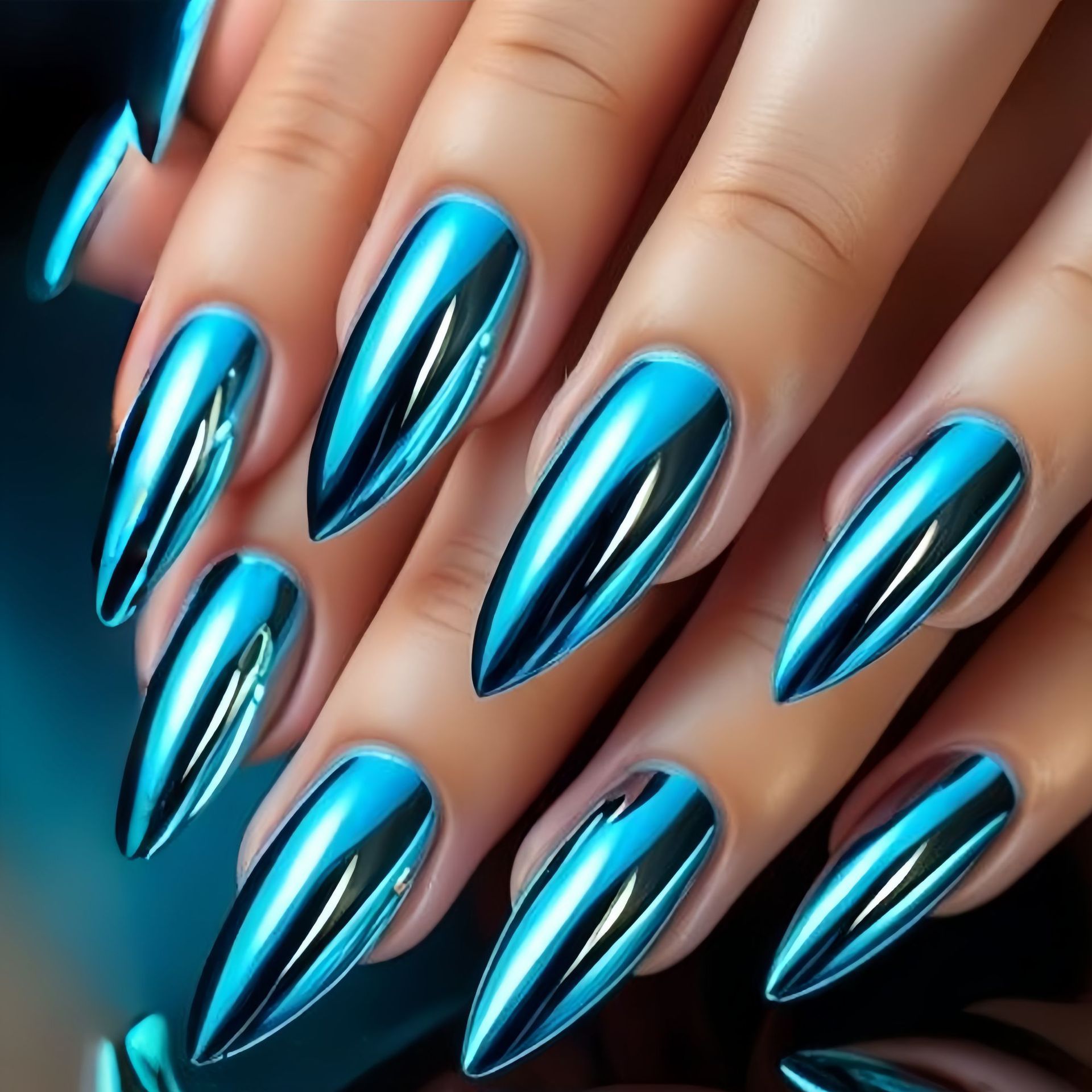 เล็บปลอมขนาดกลางสำหรับผู้หญิงแ - Nail Art Glossy บทวิจารณ์และราคา